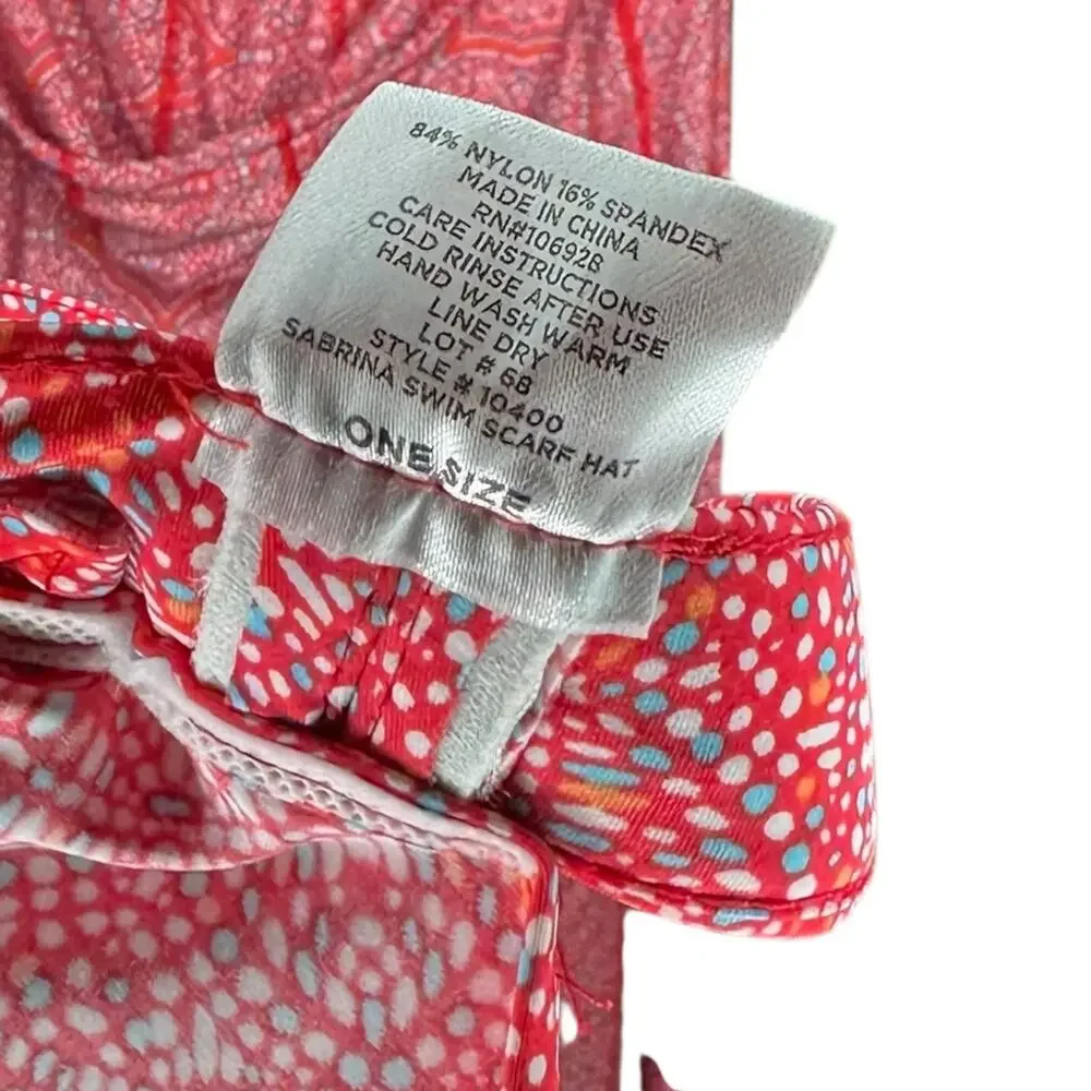 COOLIBAR Seacoast Swim Coverup Dress Sabrina Swim Scarf‎ Hat Women's Size XL UPF - Picture 6 of 9